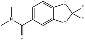 2,2-Difluoro-N,N-dimethyl-1,3-benzodioxole-5-carboxamide 结构式