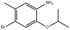 4-溴-2-异丙氧基-5-甲基苯胺 结构式
