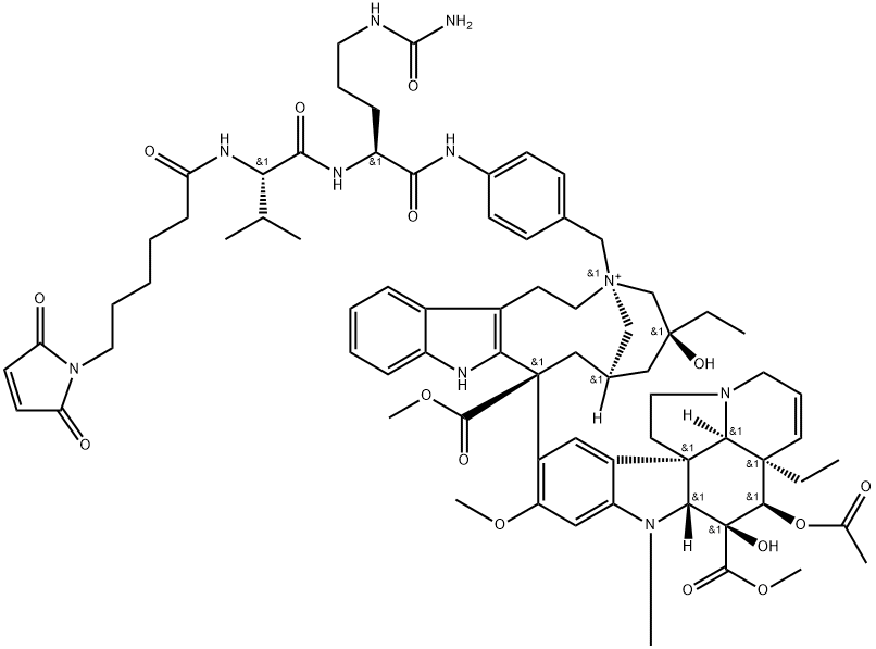 MC-VAL-CIT-PAB-VINBLASTINE 结构式