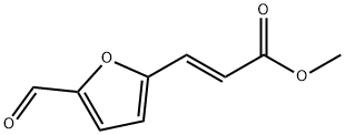 (E)-3-(5-甲酰基呋喃-2-基)丙烯酸甲酯, 20564-97-0, 结构式