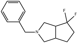 Cyclopenta[c]pyrrole, 4,4-difluorooctahydro-2-(phenylmethyl)- Structure