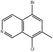 5-bromo-8-chloro-7-methylisoquinoline Structure