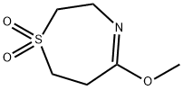 5-methoxy-2,3,6,7-tetrahydro-1lambda6,4-thiazepine-1,1-dione Struktur