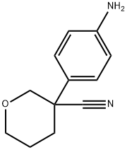 2H-Pyran-3-carbonitrile, 3-(4-aminophenyl)tetrahydro- 结构式