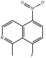 Isoquinoline, 8-fluoro-1-methyl-5-nitro- 化学構造式
