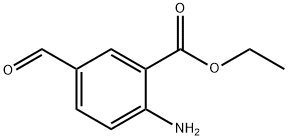 Benzoic acid, 2-amino-5-formyl-, ethyl ester Struktur