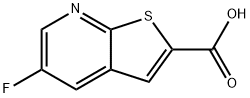 Thieno[2,3-b]pyridine-2-carboxylic acid, 5-fluoro- Structure