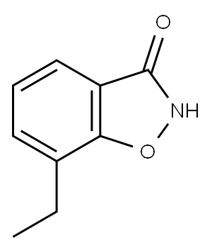 1,2-Benzisoxazol-3(2H)-one, 7-ethyl- Struktur