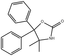 4,4-Dimethyl-5,5-diphenyl-1,3-oxazolidin-2-one Struktur