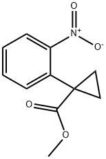 Methyl 1-(2-nitrophenyl)cyclopropane-1-carboxylate Struktur