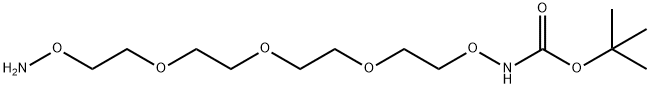 t-Boc-Aminooxy-PEG3-oxyamine 结构式