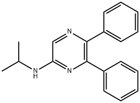 2-Pyrazinamine, N-(1-methylethyl)-5,6-diphenyl- Structure