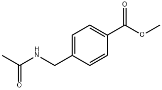 Benzoic acid, 4-[(acetylamino)methyl]-, methyl ester,20686-40-2,结构式