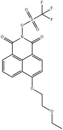 6-(2-ethoxyethoxy)-1,3-dioxo-1H-benzo[de]isoquinolin-2(3H)-yl trifluoromethanesulfonate Structure