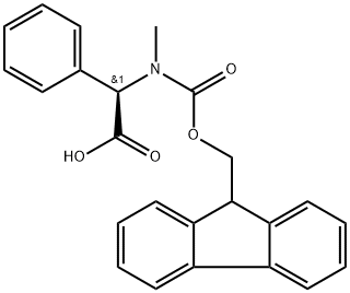 (9H-Fluoren-9-yl)MethOxy]Carbonyl N-Me-D-Phenylglycine-OH Structure