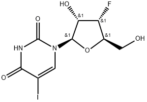 5-Iodo-3'-deoxy-3'-fluorouridine Struktur