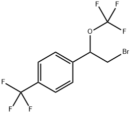 1-(2-bromo-1-(trifluoromethoxy)ethyl)-4-(trifluoromethyl)benzene
