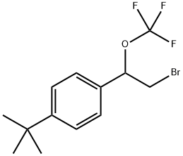 1-(2-bromo-1-(trifluoromethoxy)ethyl)-4-(tert-butyl)benzene 结构式