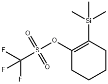 Methanesulfonic acid, 1,1,1-trifluoro-, 2-(trimethylsilyl)-1-cyclohexen-1-yl ester,207505-17-7,结构式