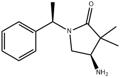 (4r)-4-amino-3,3-dimethyl-1-[(1r)-1-phenylethyl]pyrrolidin-2-one, 2085808-04-2, 结构式