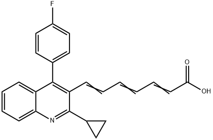 Pitavastatin Impurity 13 (Pitavastatin 2,4,6-Triene Impurity) Structure