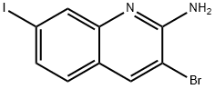 3-溴-7-碘喹啉-2-胺, 2086768-86-5, 结构式