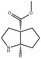 RAC-METHYL (3AR,6AS)-OCTAHYDROCYCLOPENTA[B]PYRROLE-3A-CARBOXYLATE, CIS 结构式