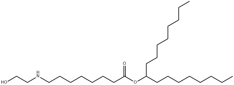 十七烷-9-基 8-((2-羟乙基)氨基)辛酸酯, 2089253-23-4, 结构式