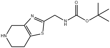 tert-butyl N-({4H,5H,6H,7H-[1,3]thiazolo[4,5-c]pyridin-2-yl}methyl)carbamate 结构式