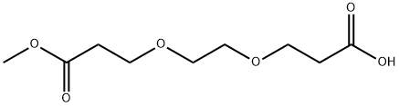 Propanoic acid, 3-[2-(2-carboxyethoxy)ethoxy]-, 1-methyl ester Structure