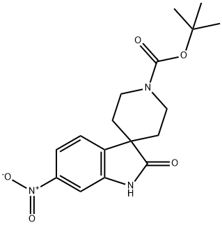 Spiro[3H-indole-3,4′-piperidine]-1′-carboxylic acid, 1,2-dihydro-6-nitro-2-oxo-,… 结构式