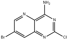 Pyrido[3,2-d]pyrimidin-4-amine, 7-bromo-2-chloro- Structure