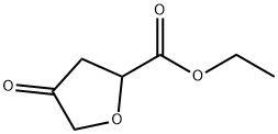 4-氧代四氢呋喃-2-甲酸乙酯 结构式
