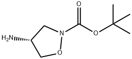 TERT-BUTYL (4R)-4-AMINO-1,2-OXAZOLIDINE-2-CARBOXYLATE 结构式