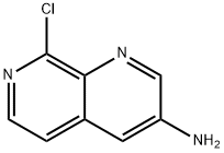 8-氯-1,7-萘啶-3-胺 结构式