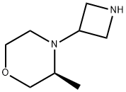 Morpholine, 4-(3-azetidinyl)-3-methyl-, (3S)- Structure