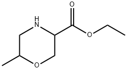 3-Morpholinecarboxylic acid, 6-methyl-,ethylester Structure