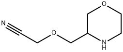 Acetonitrile, 2-(3-morpholinylmethoxy)- Structure