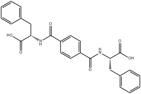 L-Phenylalanine, N,N'-(1,4-phenylenedicarbonyl)bis- 结构式