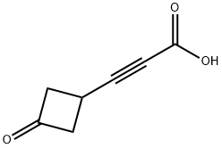 3-(3-OXOCYCLOBUTYL)PROP-2-YNOIC ACID, 2090692-68-3, 结构式