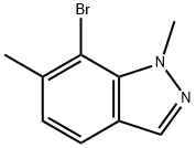 1H-Indazole, 7-bromo-1,6-dimethyl- 化学構造式