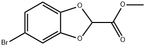 1,3-Benzodioxole-2-carboxylic acid, 5-bromo-, methyl ester,2090979-71-6,结构式