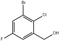 (3-溴-2-氯-5-氟苯基)甲醇, 2090980-95-1, 结构式