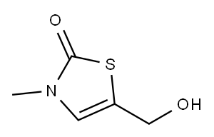 2(3H)-Thiazolone, 5-(hydroxymethyl)-3-methyl- 结构式