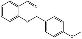 2-(4-メトキシベンジルオキシ)ベンズアルデヒド 化学構造式