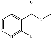 4-Pyridazinecarboxylic acid, 3-bromo-, methyl ester Struktur