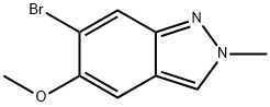 6-溴-5-甲氧基-2-甲基-2H-吲唑, 2091271-91-7, 结构式