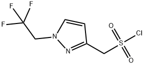 1-(2,2,2-TRIFLUOROETHYL)-1H-PYRAZOL-3-YL]METHANESULFONYL CHLORIDE Struktur