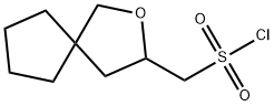 2-Oxaspiro[4.4]nonane-3-methanesulfonyl chloride Structure