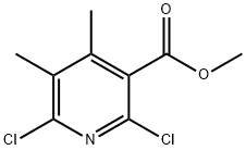 Methyl 2,6-dichloro-4,5-dimethylnicotinate Struktur